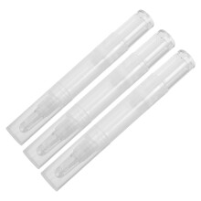 3St Leere Transparente Nagellack-Lipgloss-Drehstifte Für -