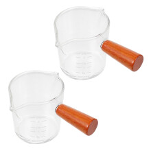 2Stk. Becher Kaffeetassen Messbecher Milchmessglas