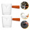 2Stk. Becher Kaffeetassen Messbecher Milchmessglas 7