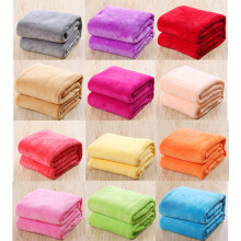 Raindrops Bettdecke Fleece Einfarbig Flanell