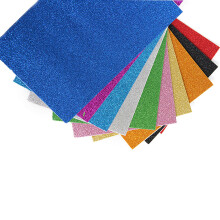 10Stk DIY Goldglitzer Sticker Folien Bunt Selbstklebend Für Basteln