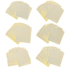 6 Sets Größen- -Aufkleber Kleidungsanhänger