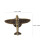 Elegant Design Flugzeug Brosche Dunkelbraun 4 3
