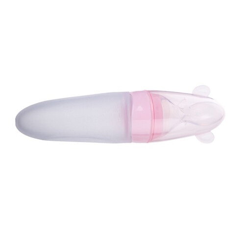 One-Hand Babyvoeding Squeezen Voeder Roze 1-Pack 1