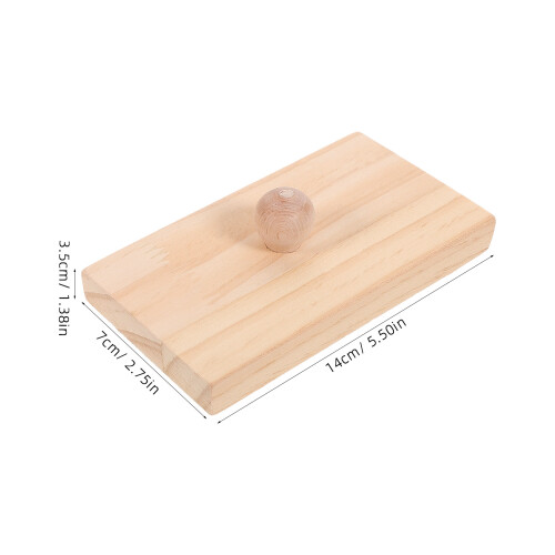 Sand Musikinstrument 2Stk Holz Beige 1