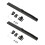Barn Door Hardware Kit Black 2 Sets 12.2x0.8in 1