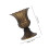 Raindrops Friedhof Vase 16,20x12,70x12,70 cm Hellbraun 2
