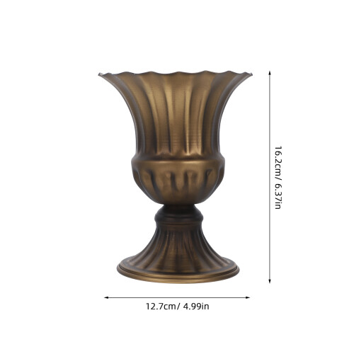 Raindrops Friedhof Vase 16,20x12,70x12,70 cm Hellbraun 2