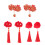 1 Set/6 Kinder Quaste Haarspange Haarklammer Accessoires 6