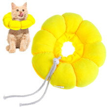 Kitten Cone Weicher Halskragen Für Katzen 24,00x24,00x6,00 Cm Gelb
