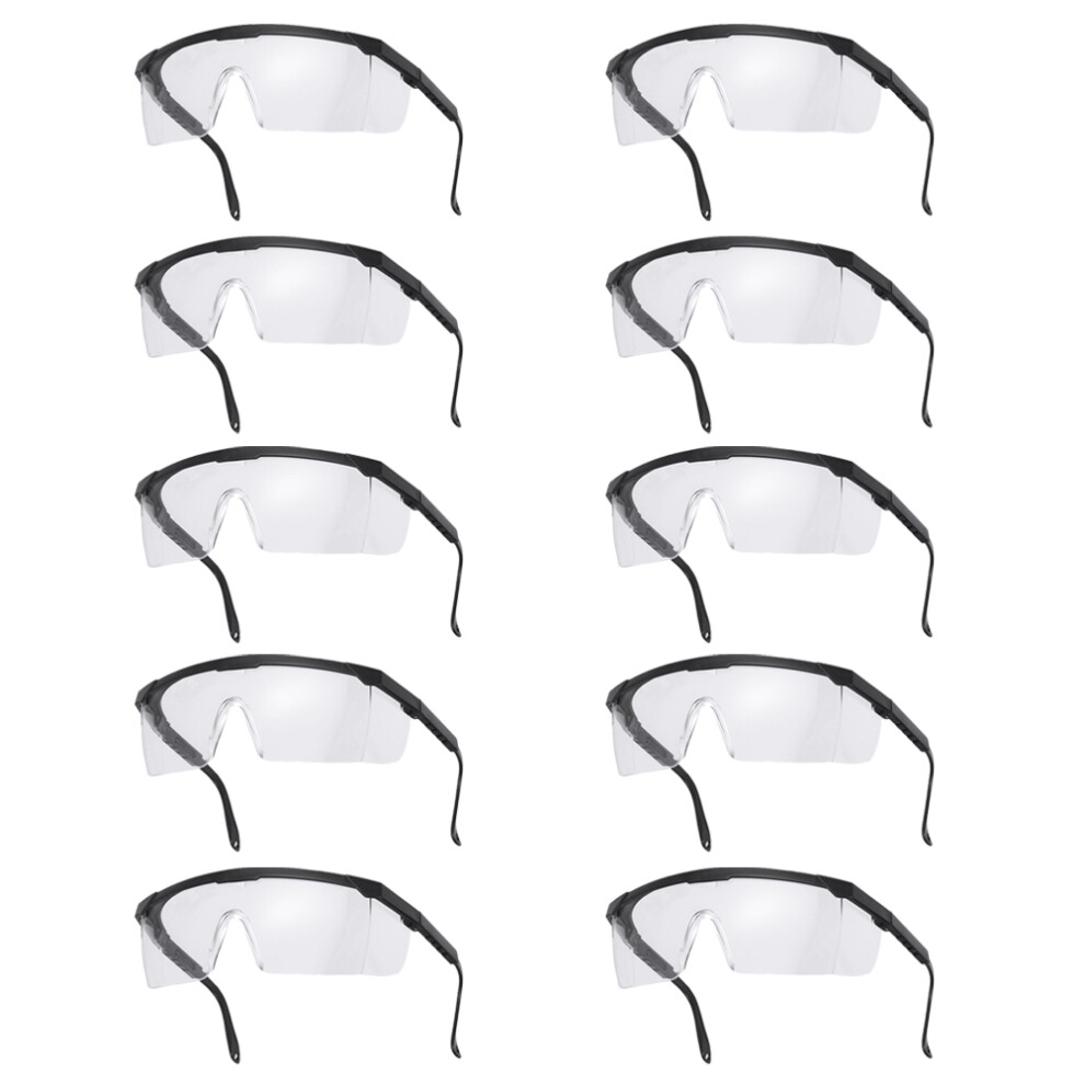 10Pcs Disposable Safety Goggles Dust Wind Droplet Proof 063651633638