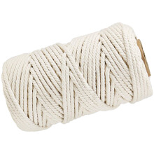 1 Rolle Diy Baumwollseil Beige Zum Basteln Und Verschenken 165 Fuß