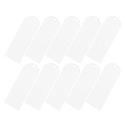 30 Lesezeichen Geschenk Anhänger Transparente Hülle