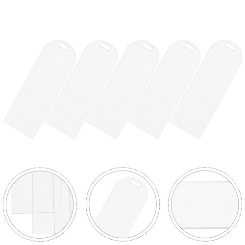 30 Lesezeichen Geschenk Anhänger Transparente Hülle 2