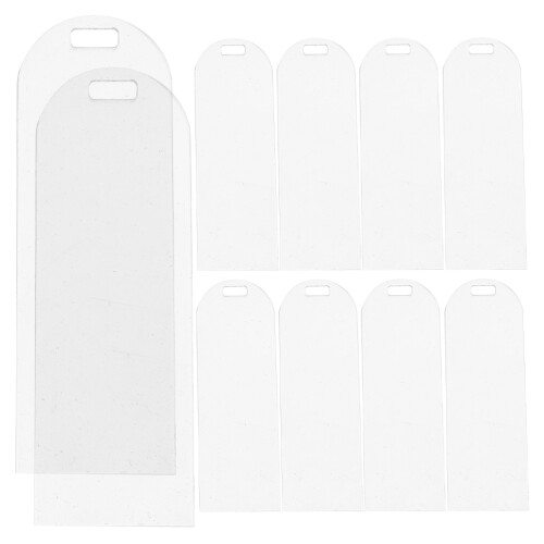 30 Lesezeichen Geschenk Anhänger Transparente Hülle 1