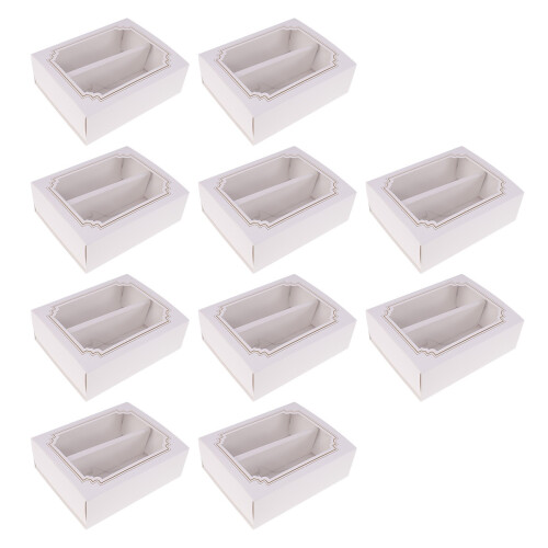 10 Box Macaron Behälter Für Kleinen Kuchen