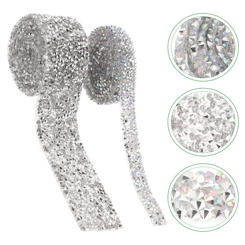 2 Selbstklebendes Strassband Diamant Harz Kleid 2