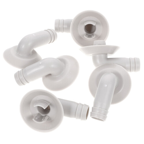 Luftfahrtschlauch Adapter Winkelstück Weiß 6