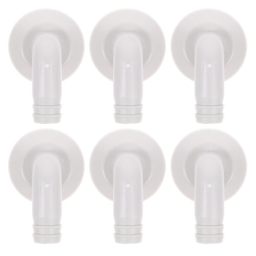 Luftfahrtschlauch Adapter Winkelstück Weiß 6 2
