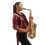 Saxophon Tragegurt Verstellbar Schwarz 1 6