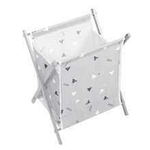 1St Milieuvriendelijke Stoffen Wasmand Met Roestvrijstalen Frame