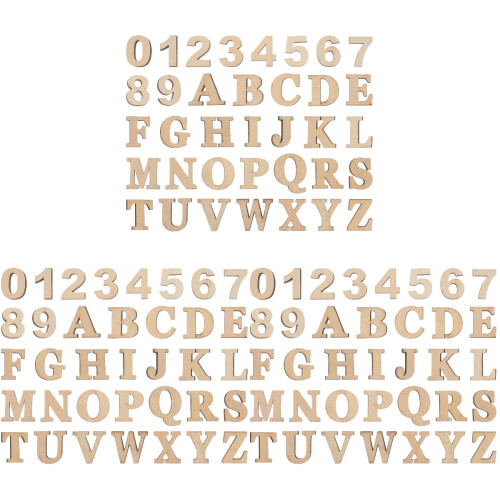 3 Stk. Scrapbook Zubehör Alphabet Basteln Holz 1