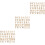 3 Stk. Scrapbook Zubehör Alphabet Basteln Holz 5