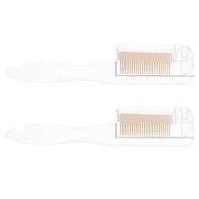2 Stuks Wenkbrauw Verzorgingsgereedschap Make-up Kam Borstel Reis