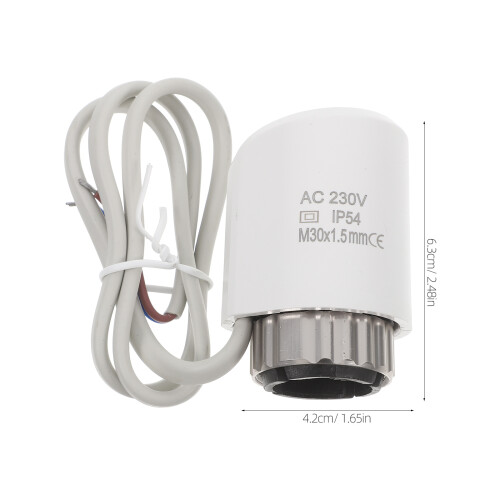 Floor Heating Thermostat Valve 6,30X4,20X3,80 Cm Wit 1
