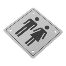 Arrow Zuigbeker Badkamertekens Voor En Vrouwen