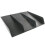 1Set Zwarte Aluminium Shark Fin Achterbumper Diffuser Spoiler Auto 5