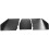1Set Zwarte Aluminium Shark Fin Achterbumper Diffuser Spoiler Auto 3