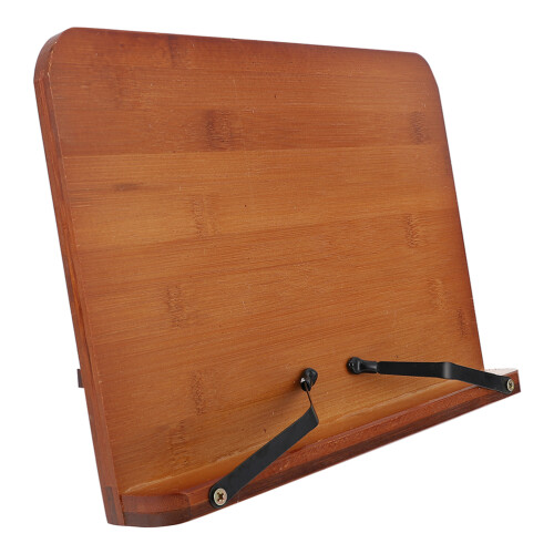 Deskclip Boekenplank Bamboe Studentengebruik Computertas Boek 1