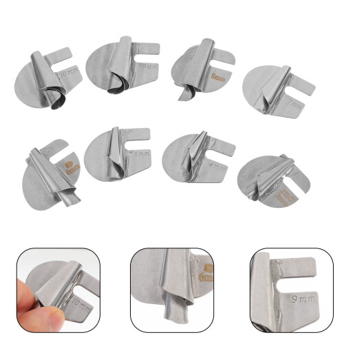 8 Teile Nähzubehör Rollkantenfuß Curler 2