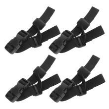 Raindrops Rugzak Borstclip Zwart 4 Stuks