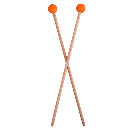 Bell Mallets Percussion Ahornholz 1 Paar Orange