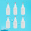 8 Holzleimflasche Kunststoff Druckflasche 6