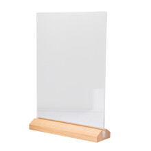 Guangmc Holzunterlage Schild Display Halter - 21x14,8 Cm