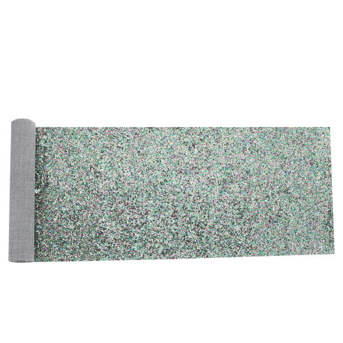 Sequin Fabric Sheet Grün Zum Basteln 1 Stück
