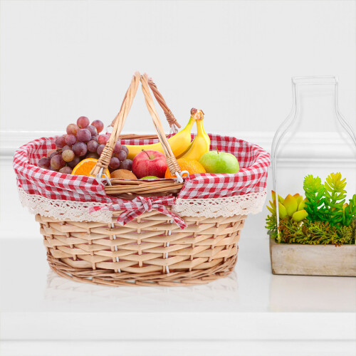 2St Multifunctionele Picknick- En Opbergmanden Van 2