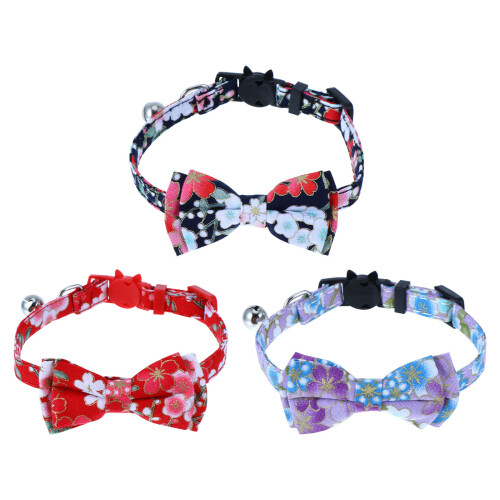 Katzenhalsband Mit Fliege Verstellbar 3 2