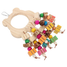1St Holz Papagei Spielzeug Hängend Vogelkäfig Zubehör