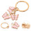 - Métal Rose, Décor Pour Sac Et 5