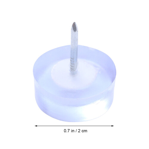 30Pcs Durable Sofa Upholstery Tacks Transparent Furniture Button Nails 2