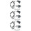 3Stk 6LED Aquarium Unterwasserlicht 8