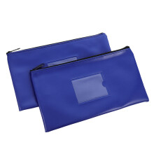 2 . Transparente Geldbörse Belegtasche 28,00x16,00x1,00 Cm Blau
