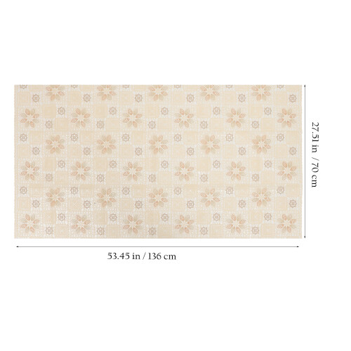 Raindrops Ölresistente Tischdecke Beige PVC 1Stk 2