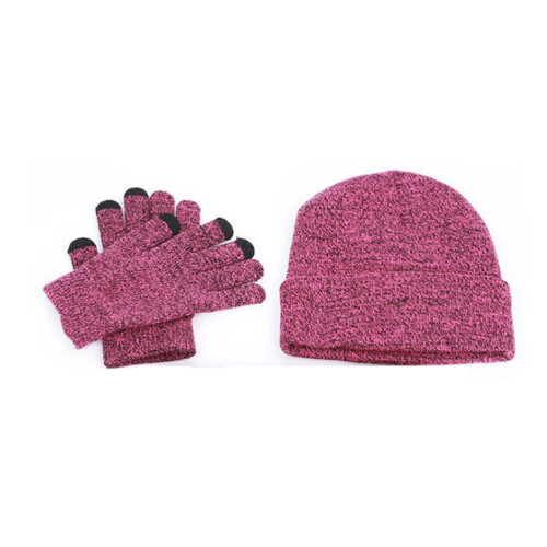 Schal Mütze Damen Strickmütze 1