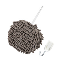 1Pack Polyester Handtuch Grau Schnelltrocknend Für Haushaltsbedarf