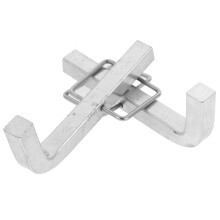 2 Verriegelung Für Geflochtenen Anhänger 10X4,5X4,5 Cm Silber